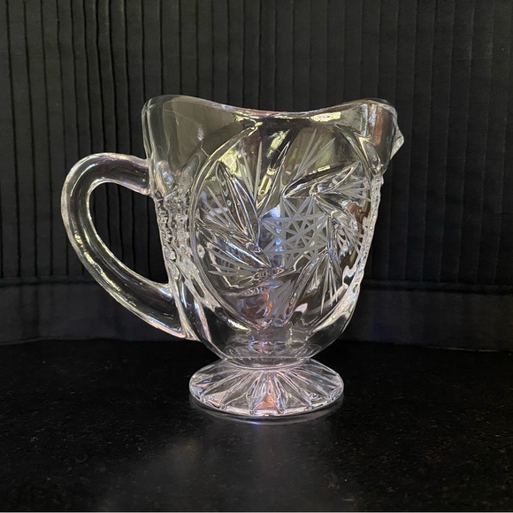 Sugar Creamer Set with Tray - Crystal Clear Industries/Poland -Hand Cut Crystal - Picture 4 of 11